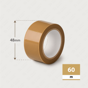 Ruda solventinė lipni juosta su natūralaus kaučiuko klijais
