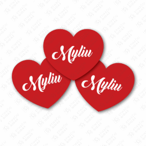 valentino dienos lipdukai širdelės