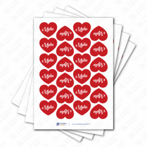 valentino dienos lipdukai širdelės