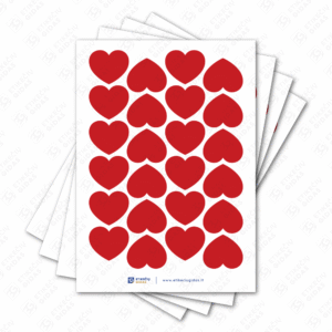 valentino dienos lipdukai širdelės