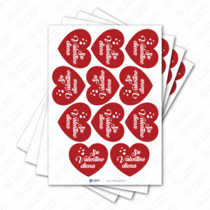 valentino dienos lipdukai širdelės