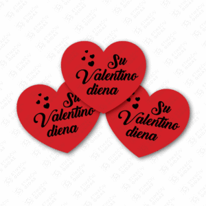 valentino dienos lipdukai širdelės