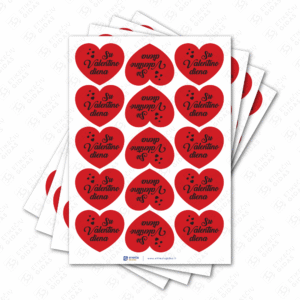 valentino dienos lipdukai širdelės