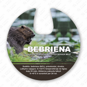bebrienos konservų lipni etiketė