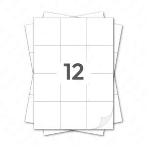 Lipdukai A4 lape, baltos etiketės