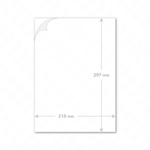 Lipdukai A4 lape, baltos etiketės