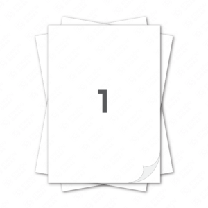 Lipdukai A4 lape, baltos etiketės