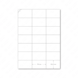 Lipdukai A4 lape, baltos etiketės