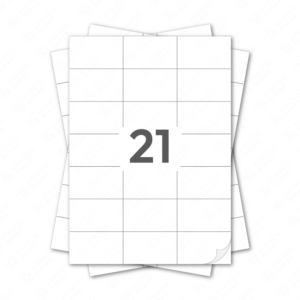 Lipdukai A4 lape, baltos etiketės