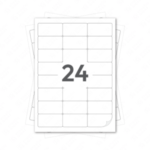 Lipdukai A4 lape, baltos etiketės