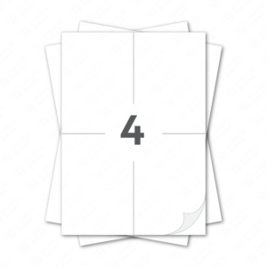 Lipdukai A4 lape, baltos etiketės