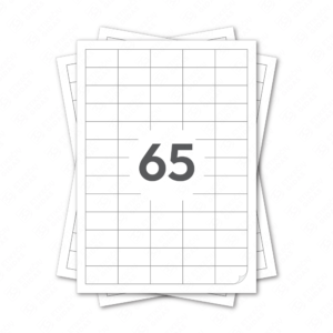 Lipdukai A4 lape, baltos etiketės