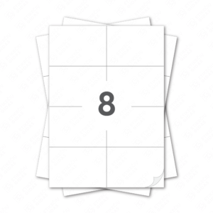 Lipdukai A4 lape, baltos etiketės