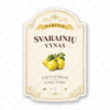 Svarainių vyno etiketė buteliui, 80x120 mm, atspari drėgmei
