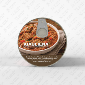 kiaulienos su daržovėmis konservų lipni etiketė, lipdukas