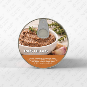 pašteto konservų lipni etiketė, lipdukas