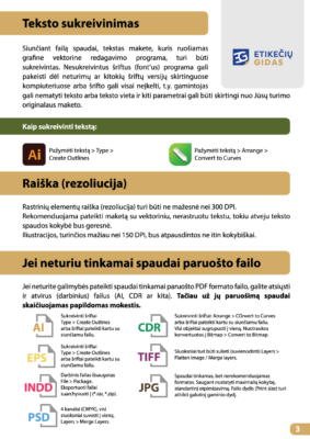 Failų paruošimas spaudai - reikalavimai / rekomendacijos - Etikečių Gidas