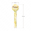 Medaus etiketė su gėlėmis ir pievomis 30 × 105 mm
