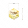Medaus etiketė su gėlėmis ir pievomis 30 × 34 mm