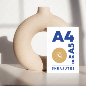 Skrajutės su spauda reklamai, akcijoms ir renginiams
