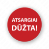 Lipdukai ATSARGIAI DŪŽTA rulone, 54 mm skersmens