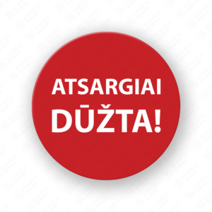 Lipdukai ATSARGIAI DŪŽTA rulone, 54 mm skersmens