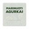 Marinuotų agurkų etiketė - lipdukas. 50x50 70x70 100x100