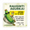 Raugintų agurkų etiketė - lipdukas. 50x50 70x70 100x100