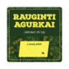 Raugintų agurkų etiketė - lipdukas. 50x50 70x70 100x100