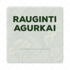 Raugintų agurkų etiketė - lipdukas. 50x50 70x70 100x100