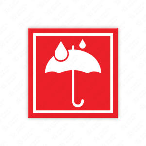 Lipdukai SAUGOTI NUO DRĖGMĖS / KEEP DRY siuntoms ženklinti